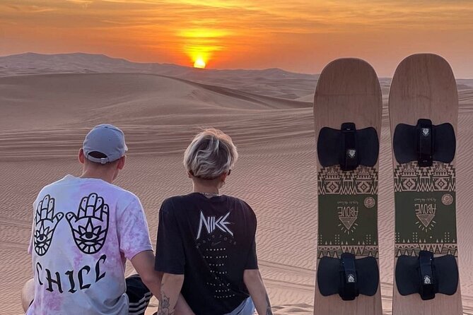 City Tour and Desert Safari with Camel Ride and Sand Boarding - Sealine Beach brings sandboarding and wide desert views
