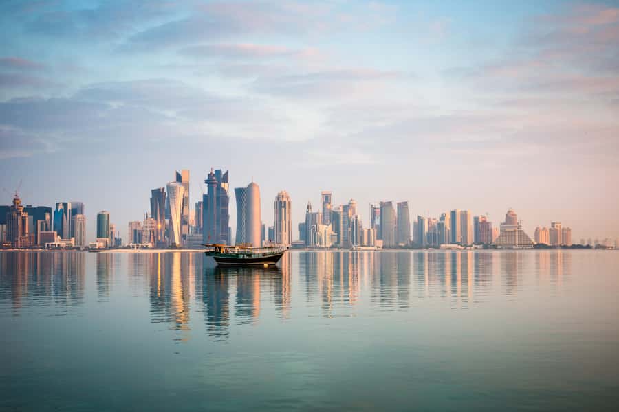 City tour in Doha with local guide - Katara Cultural Village and the view near Katara Towers