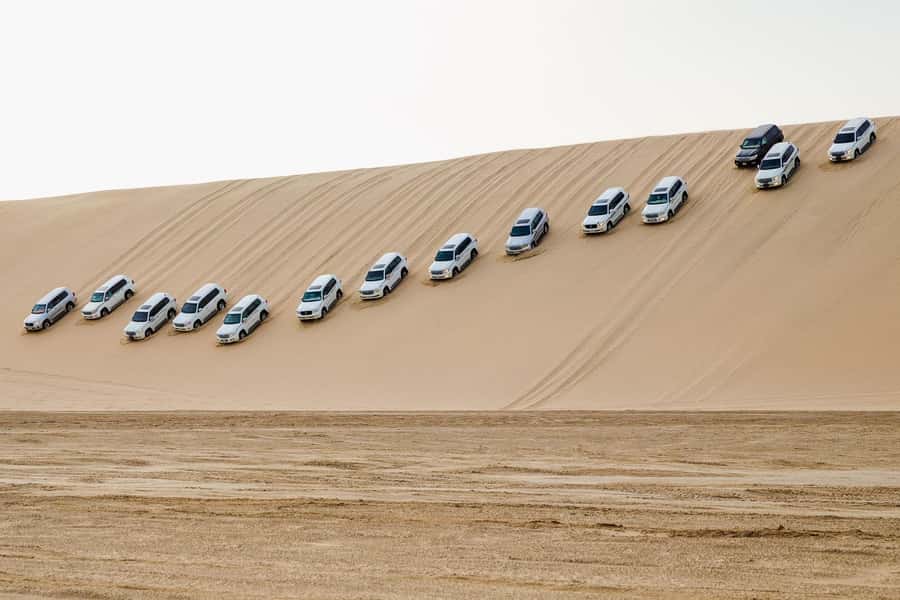 Desert Safari, Dunes Ride, Sand Boarding & Inland Sea Tour - The 20-minute ride toward the viewpoint