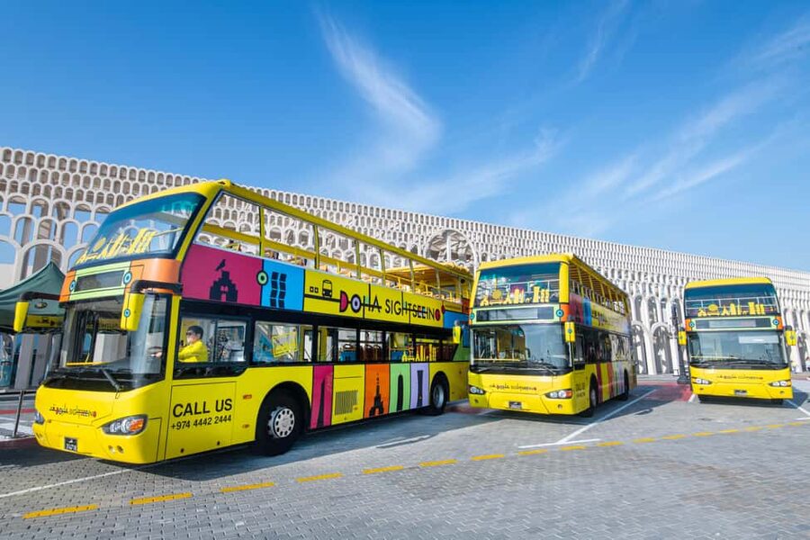 Doha: 24-Hour Hop-On Hop-Off Bus Ticket with Audio Guide - The free night tour at 7pm