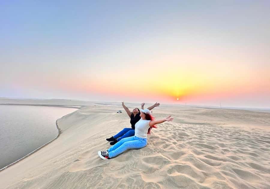 Doha Activities: Desert Safari, Dune Bashing & Inland Sea - The camel stop: traditional transport with an extra charge