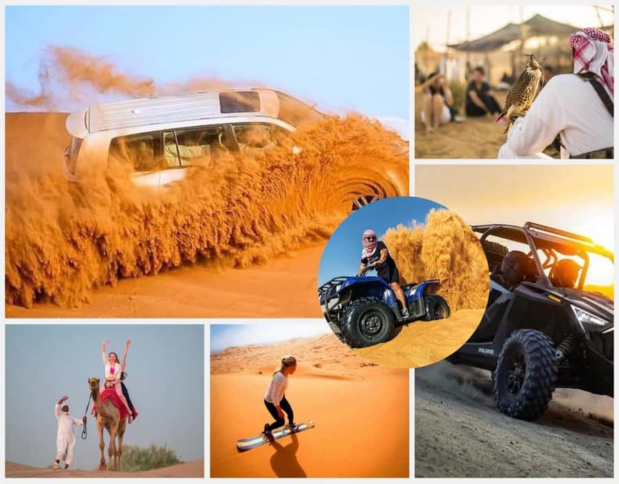 Doha Adventure Quad Bike Safari, Camel Ride & Refreshments - From Doha’s city streets to open golden sand