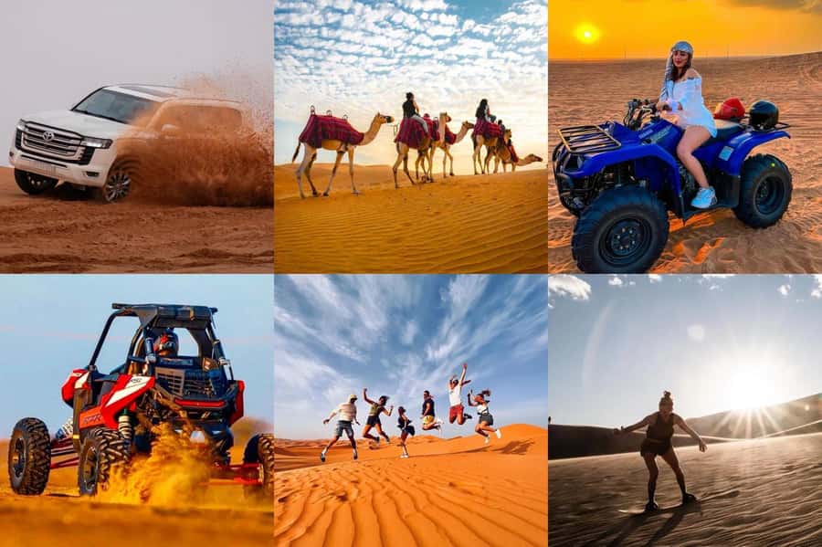 Doha: ATV Quad, Buggy Dune Bashing,Camel Ride & Sandboarding - Red Dunes and the 30-minute quad-bike option