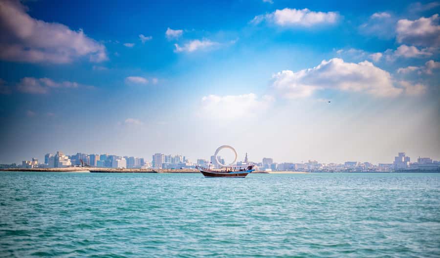 Doha: City Guided Tour with Dhow Boat Ride Private Tour - West Bay, where Doha reaches for the sky