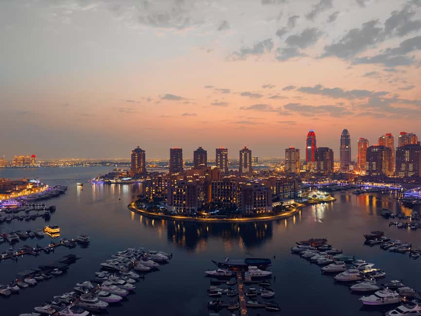 Doha: City Tour to Souq Waqif, Katara, Pearl Qatar, Museum. - The Pearl-Qatar and its marina views