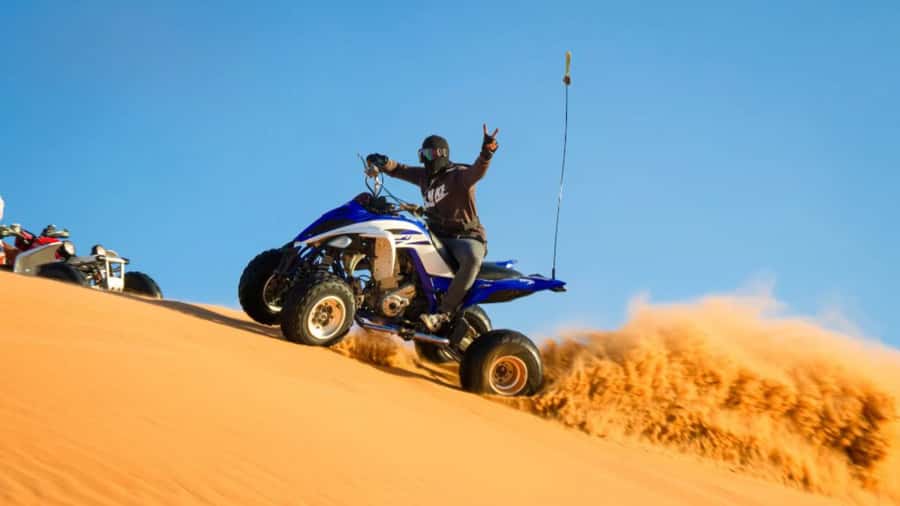 Doha: Combo Private Tour of Desert Safari with ATV Ride - Leaving Doha in a private 4x4