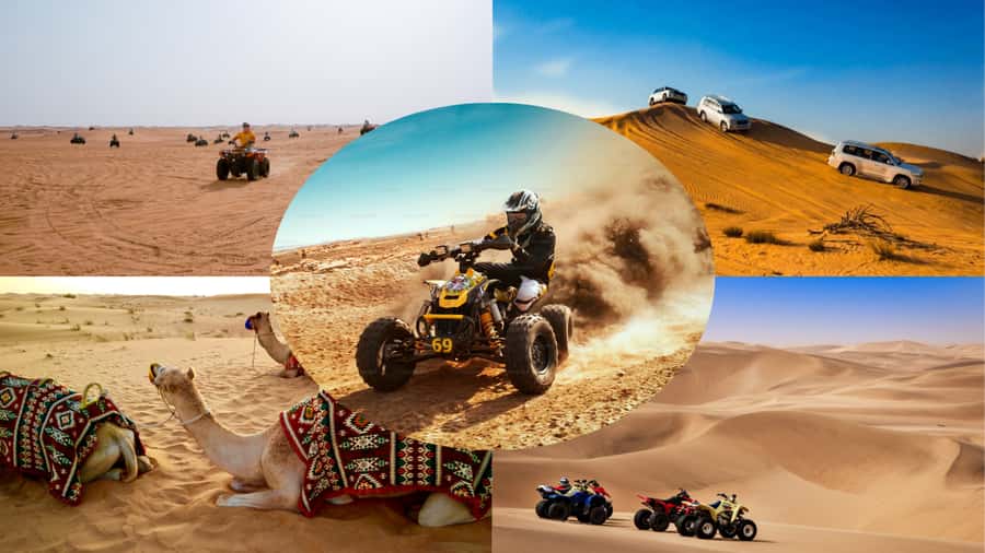Doha: Combo Private Tour of Desert Safari with ATV Ride - Dune bashing: fast, bumpy, and carefully paced