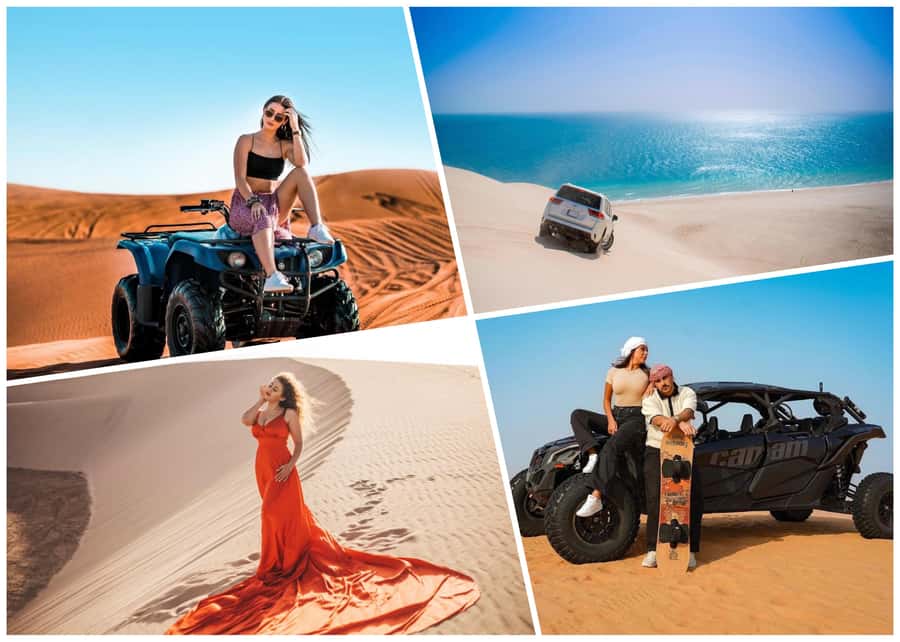 Doha: Desert 4x4, ATV/Quad, Camels, Sandboarding, Inland sea - Preparing the Land Cruiser at Sealine Beach