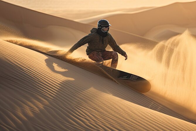 Doha Desert Excursion Dune Bashing Sandboarding Camel Ride - Dune bashing in a private 4x4