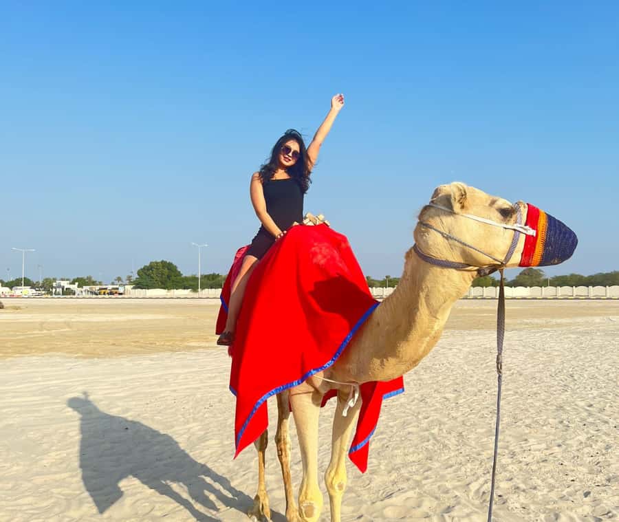 Doha: Desert Safari, Camel Ride, and Sandboarding Tour - The 30-minute camel ride and tea stop