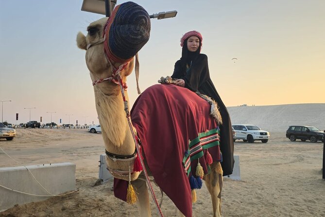 Doha Desert Safari Dune Bashing Camel Ride - Sunset viewpoints and desert photographs