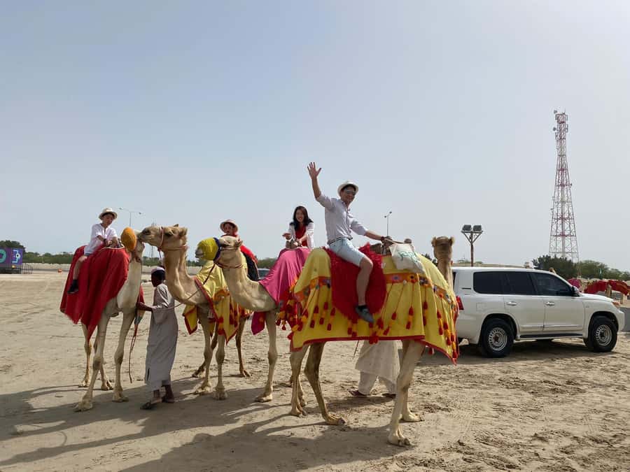 DOHA: Desert safari +Dune Bashing, Camel ride & Quad bikes - Arabic Tea, the Bedouin Tent, and the Camel Ride