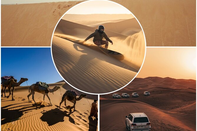 Doha Desert Safari Dune Bashing Camel Ride Sandboarding - Inland Sea Beach, where sand meets the Gulf