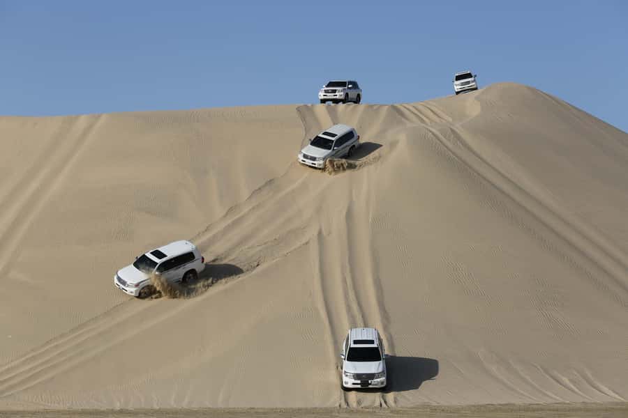 Doha: Desert safari + FREE camel ride from CRUISE TERMINAL - Three scenic stops for photographs