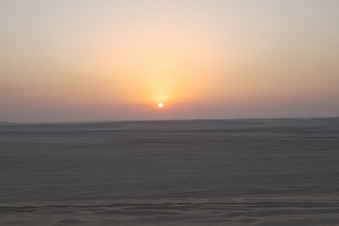 Doha: Desert Safari (Private Tour) with Pick Up & Drop Off - Sunset, photographs, and a quieter desert pause