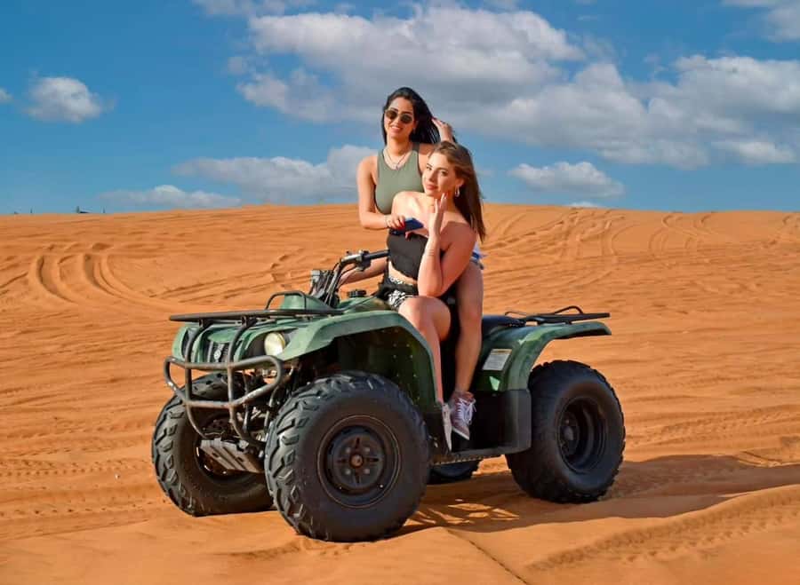 Doha: Desert Safari, Quad Bike, Camel Ride & Inland Sea Tour - Khor Al Adaid, where water reaches the desert