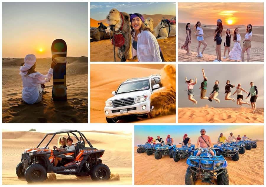Doha: Desert Safari, Quad Biking, Sand Boarding & Camel Ride - Dune bashing in a 4WD Toyota