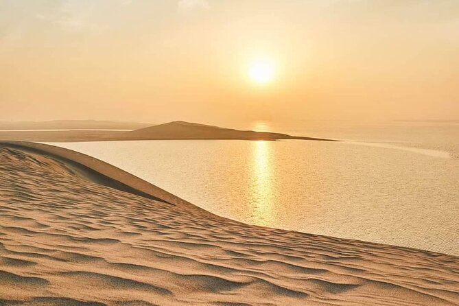 "Doha Desert : Safari, Sandboarding, Camel Ride & Inland Sea" - Khor Al Adaid, where sand meets the sea