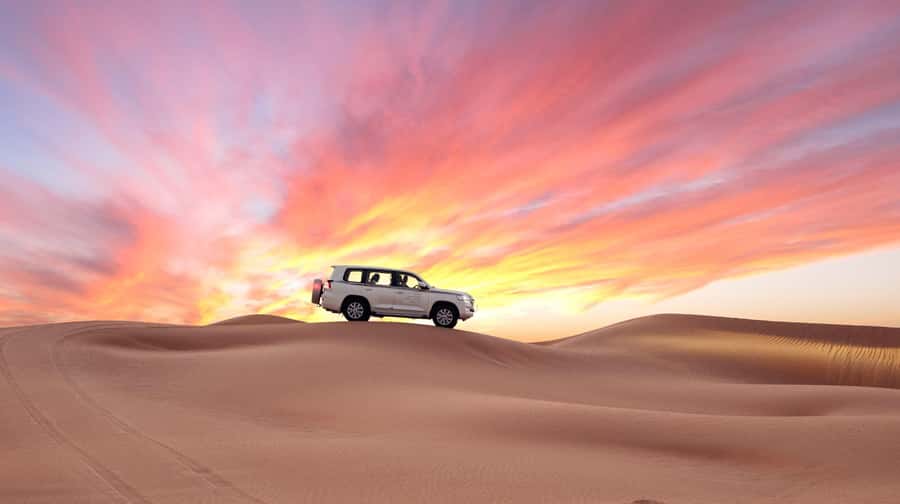 Doha: Desert Safari, Sandboarding, Dune Bashing & Inland Sea - Mesaieed: camels and brief camp activities