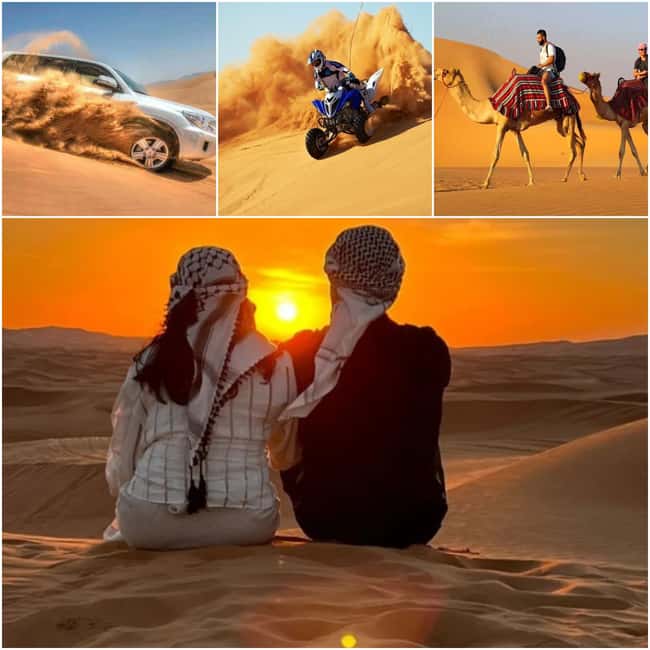 Doha: Desert Safari to the Inland Sea with All Activities - Sandboarding on soft Qatar dunes