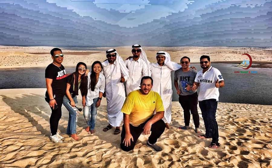 Doha: Desert Safari with Dune Bashing and Inland Sea - Sandboarding gives you a calmer kind of speed