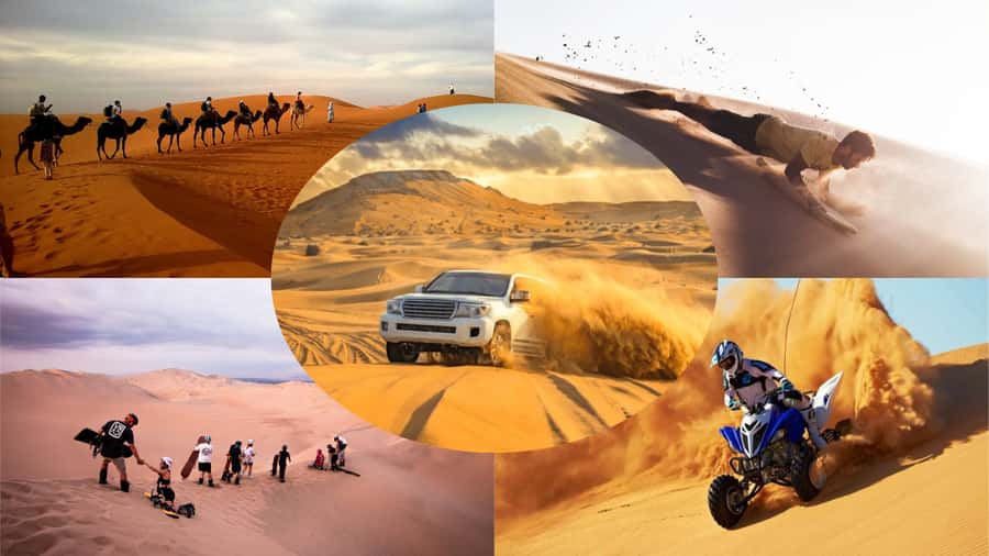 Doha: Dune Bashing Safari, Falcon, Camel, ATV, Sandboarding - Dune bashing across Qatar’s high dunes