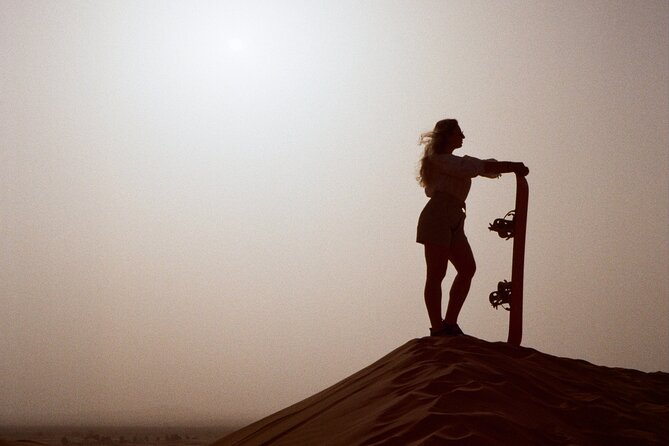 Doha Golden Dune Safari | Dune Bashing| Sandboarding| Inland sea - The dune-top photo stop