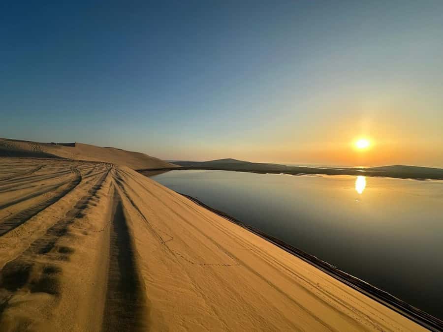 Doha: Golden Horizons: Desert Sunrises and Sunsets - Leaving Doha for Mesaieed in an air-conditioned 4x4