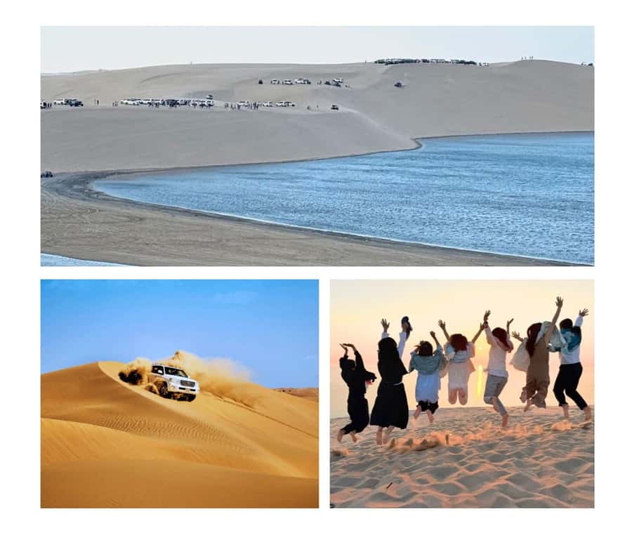 Doha: Guided Desert Safari Tour with Pickup & Drop Service - The Land Cruiser ride toward Sealine