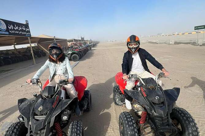 Doha Half Day Desert Safari Dune Bashing Camel Ride Sandboarding - Private transport and the shape of the day