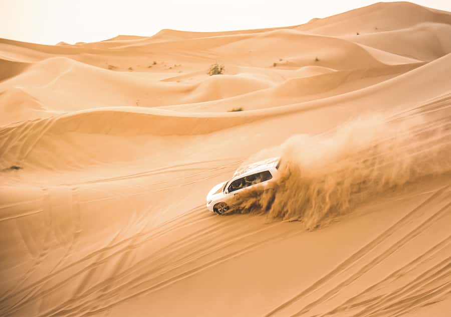 Doha: Half-Day Desert Safari, Quad Bike, Camels & Inland Sea - Tire pressure, sand, and the start of the action