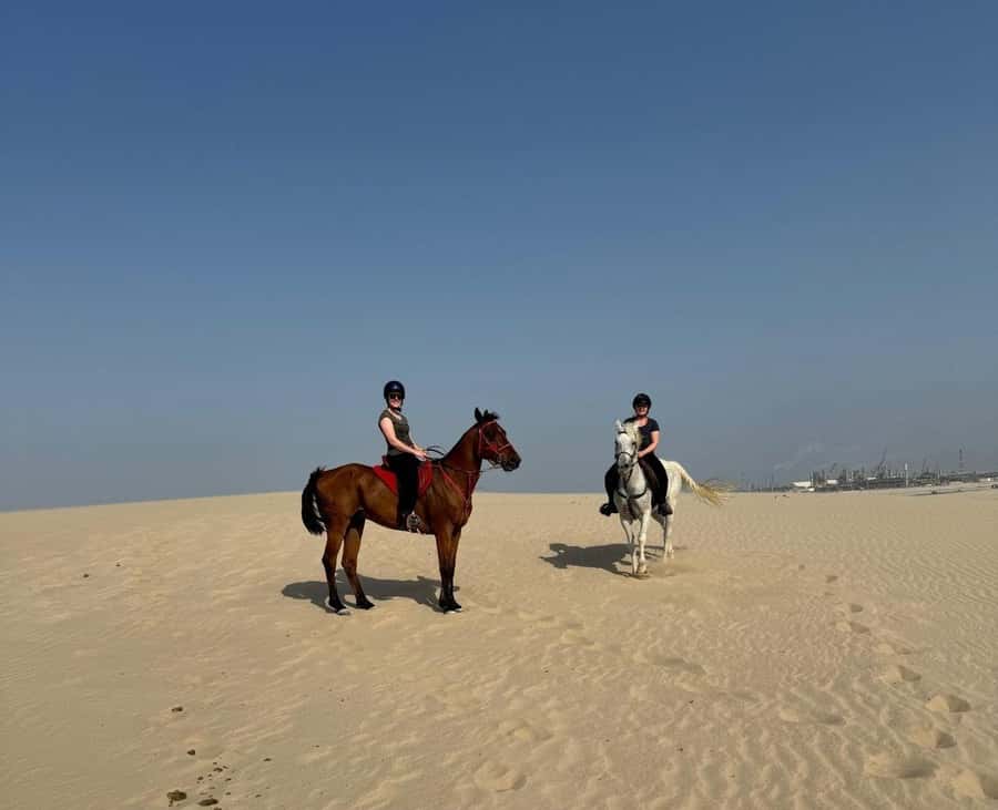 Doha Horseback Riding Adventure in Desert with Transfers - Photos, dunes, and the best time of day