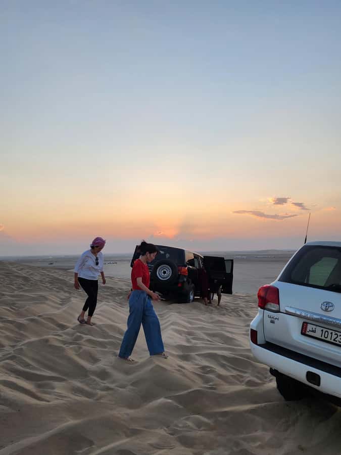 Doha: inland sea Tour With Dune Bashing &Sandboarding fun - Khor al Adaid, Qatar’s inland sea