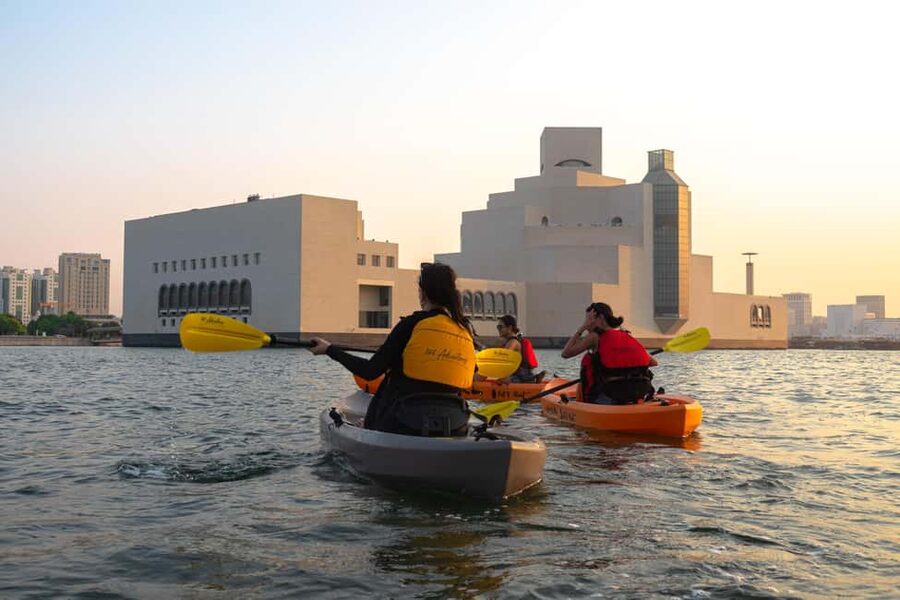 Doha: Kayaking or Paddleboarding at MIA Park - Who will enjoy this most?