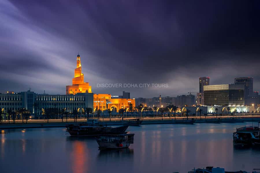 Doha: Night City Lights Tour with Arabian Dhow Cruise - Souq Waqif, the best stop for atmosphere