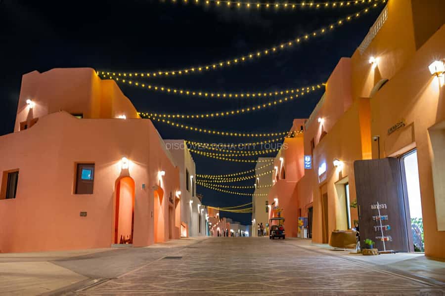 Doha: Night City Lights Tour with Arabian Dhow Cruise - Starting along the Doha Corniche