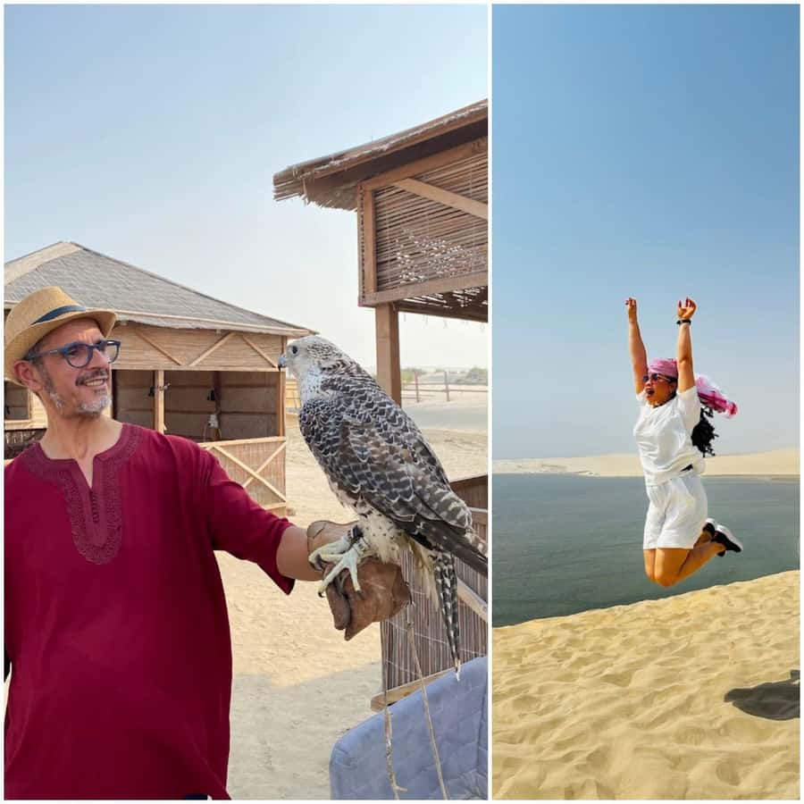 Doha: Night Desert Safari + Camel ride + Stargazing & Relax - Forty-five minutes of dune bashing toward the Inland Sea