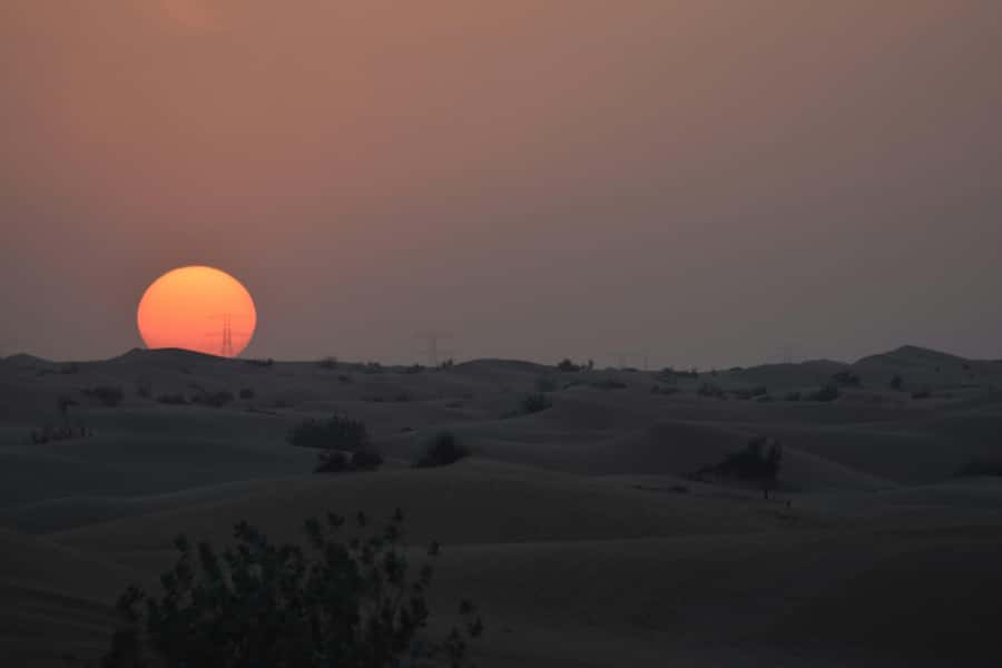 Doha: Night Desert Safari with Camel Ride and Sandboarding - Leaving Doha in a private 4x4