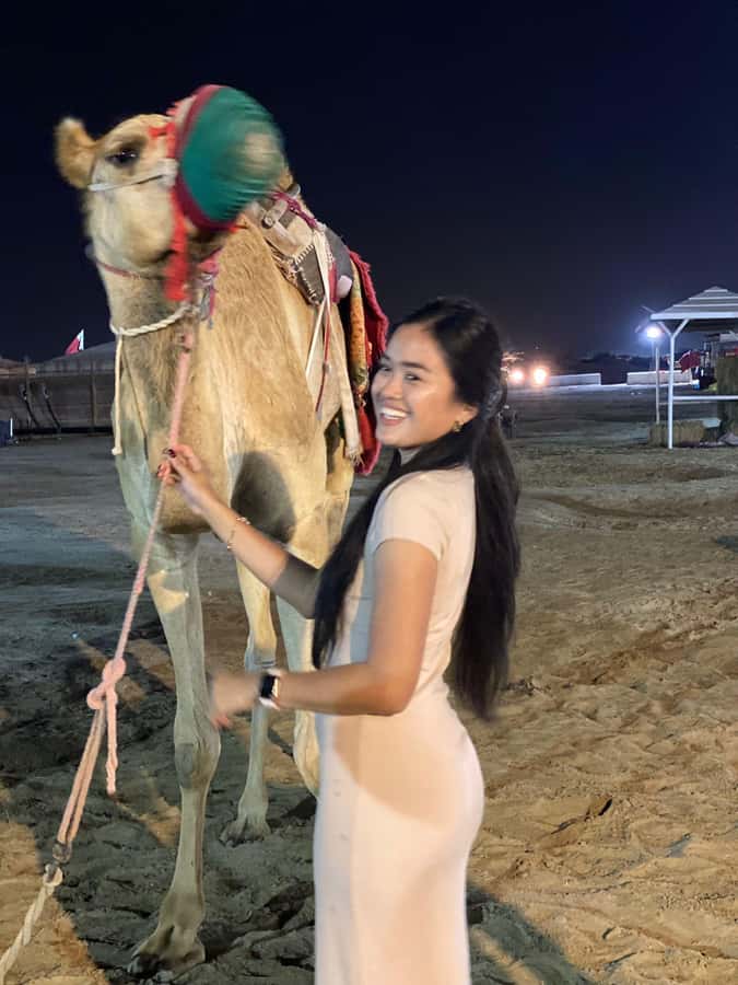 Doha: Night DesertSafari DuneBashing Sandboarding CamelRide - Khor Al Adaid, where sand meets sea