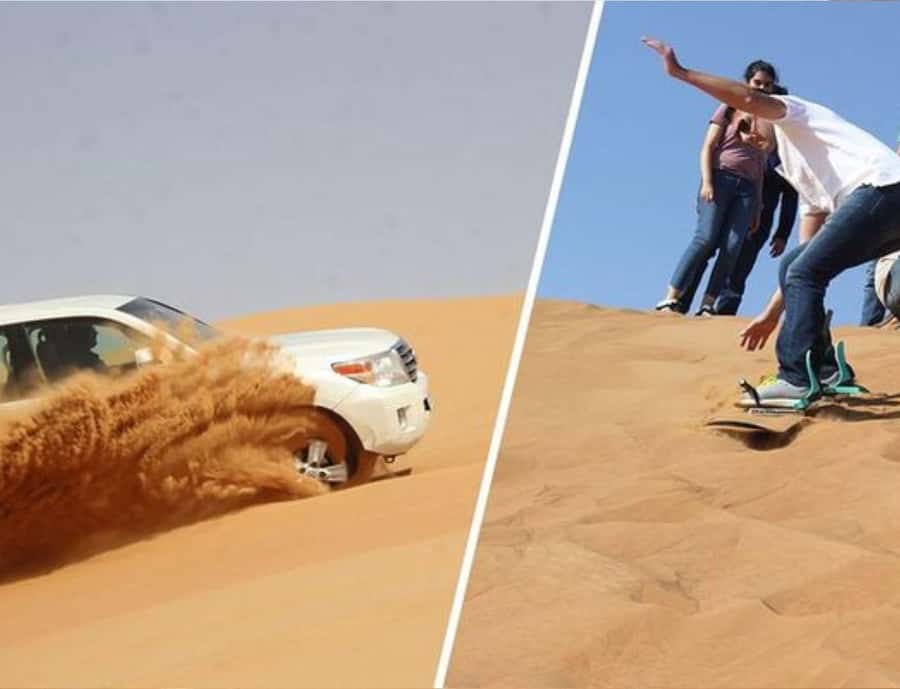 Doha: Night Inland Sea Desert Safari with Full Activities - A short camel ride under the moon