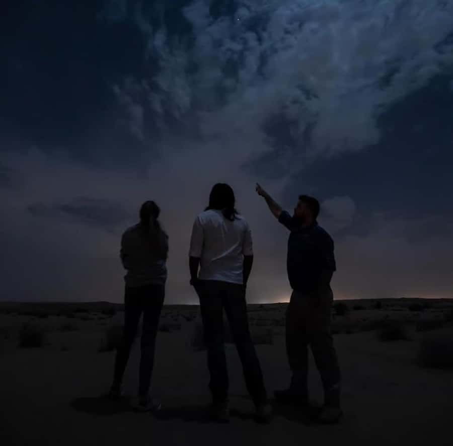 Doha: Night Safari with Dune Bashing and Camel Ride - The Inland Sea Beach and its coastal view