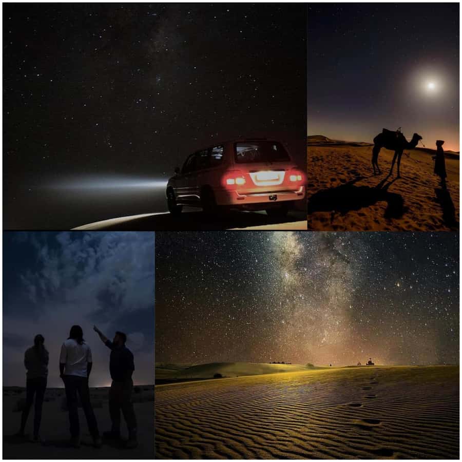 Doha: Night Safari with Dune Bashing and Camel Ride - From Doha pickup to the open sand