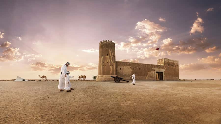 Doha: Olafur Eliasson Exhibit, Zubara Fort & Al Jumail - Madinat ash Shamal and the northern tip
