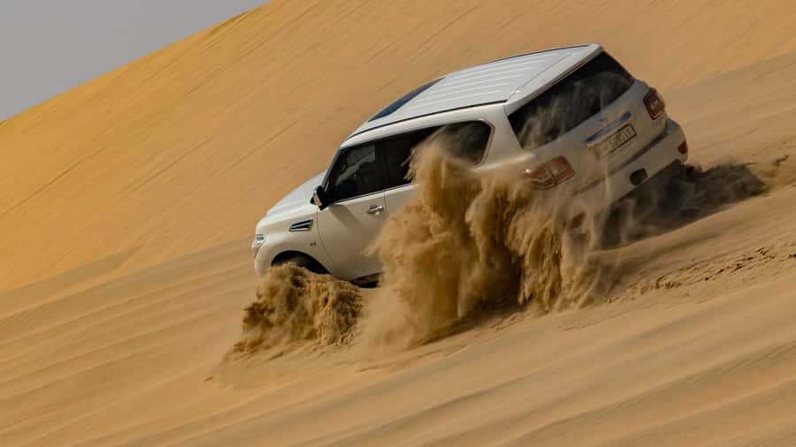 Doha:Private Desert Safari, Falcon, Sandboarding,inland sea - Leaving Doha for Qatar’s open desert