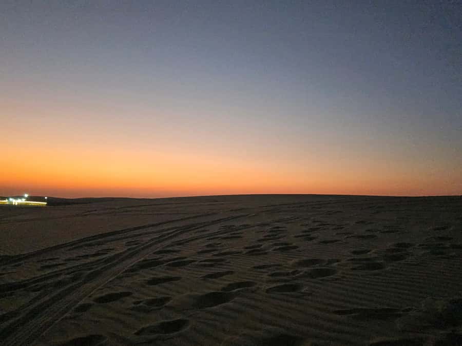 Doha Private Desert Safari, inland sea, sand boarding - Sunset photography and the last ride home
