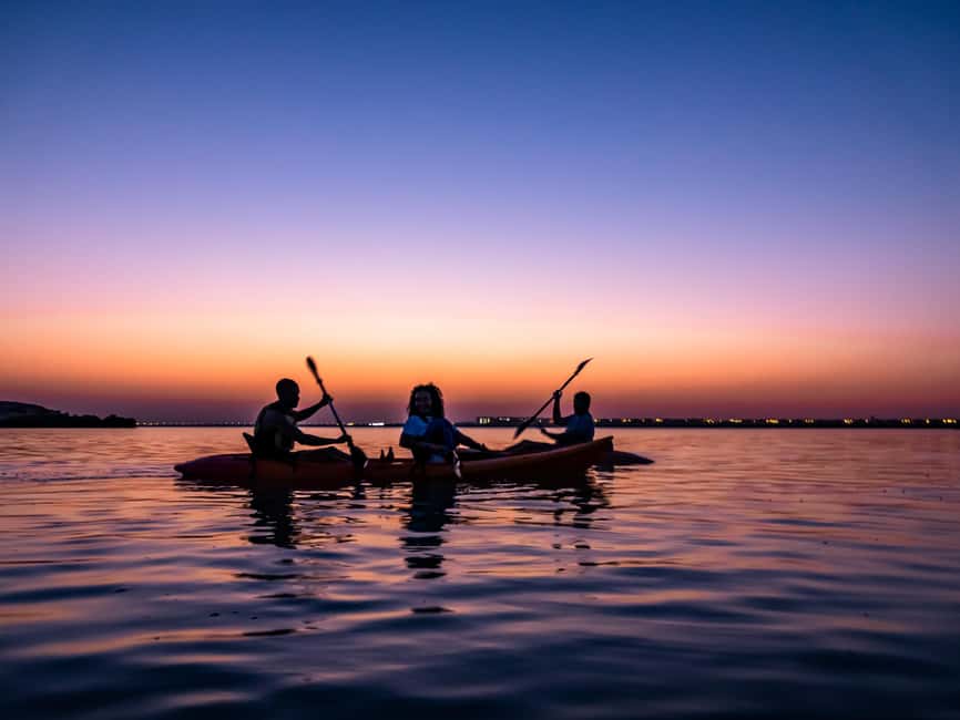 Doha: Private Purple Island Mangroves Kayaking Adventure - Entering Al Thakira’s mangrove waterways
