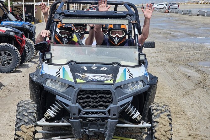 Doha Qatar ATV Quad Bike Buggy Dune Bashing and Camel Ride - Sandboarding and the open views near the Inland Sea