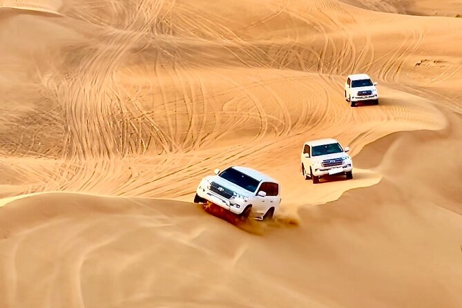 Doha, Qatar: Desert Safari, Inland sea and Camel Ride Adventure. - Sealine Beach: sand, water, and the first rush