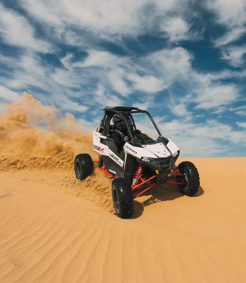 Doha: Quad/Buggy, Desert Safari, Camel Ride, Sandboarding - Sandboarding Anyone Can Try