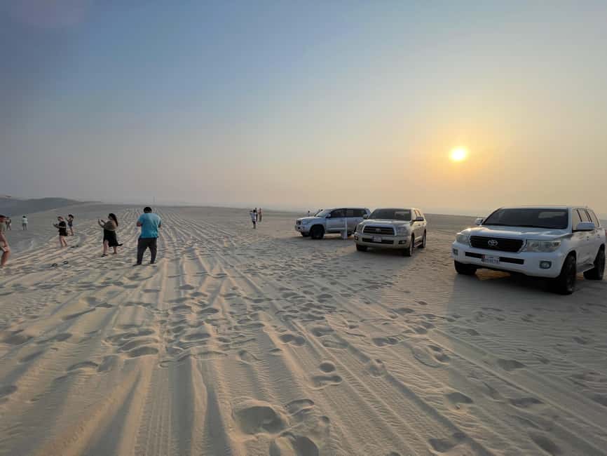 Doha: Relax Desert Safari-Sand Dune Bashing (Private Safari) - The Camel Base Camp and First Desert Views